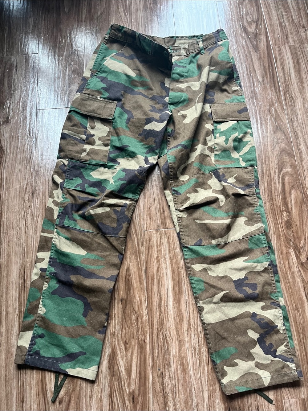 Unisex Adjustable Camo Cargo Pants